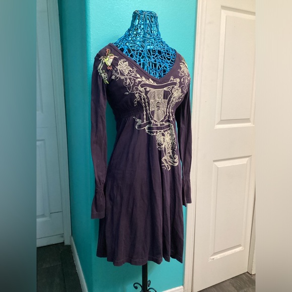💥PRICE DROP💥  Hummingbird Montague Long Sleeve Dress - Picture 1 of 5